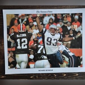 Boston Globe 8" X 11" Football Photo Prints